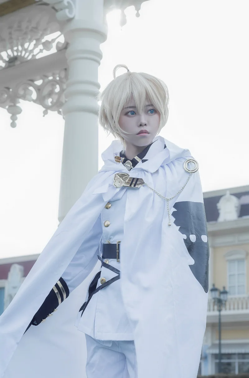 Косплей последний Серафим MIKAELA Hyakuya fullset плащ+ рубашка+ куртка+ брюки+ ремень+ golves Косплей Костюм сценический подарок костюм