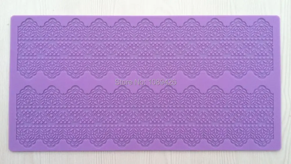 

Wholesale 10 Pcs/lot CT-405 Silicone Cake Fondant Decorating Tools, Silicone Laces Molds, Silicone Cake Baking Mats