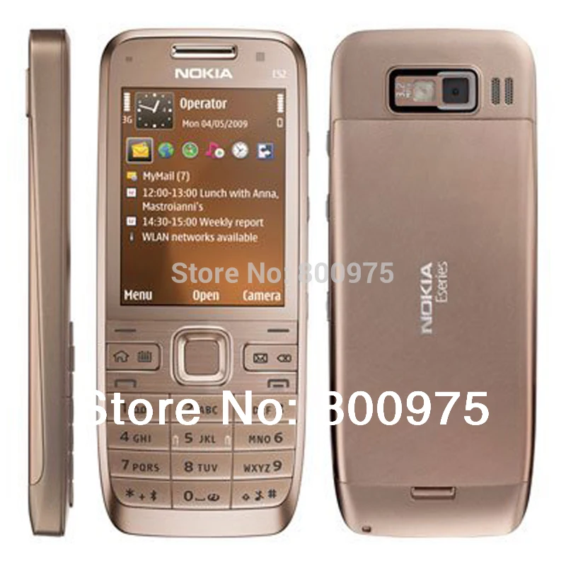 Мобильный телефон Nokia E52, Bluetooth, Wi-Fi, gps, E52, 3g, мобильный телефон, русская клавиатура, арабская клавиатура и один год гарантии