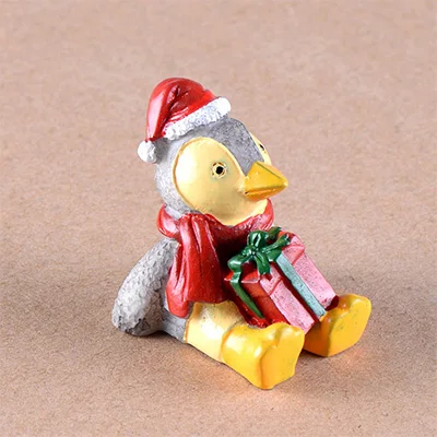 10 Penguim Рождество Zakka миниатюрная фигурка животного лягушка кошка собака мини фигурки домашнее украшение DIY сказочные садовые украшения из смолы игрушки для рукоделия - Цвет: 10 Penguim