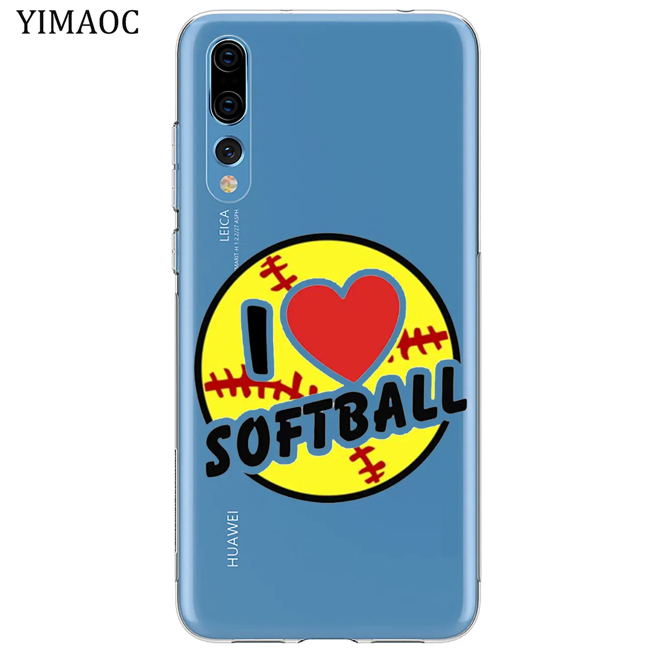 YIMAOC огненный Желтый Мягкий Бейсбольный чехол для Huawei Y9 Y7 Y6 Prime 2018 Honor 20 10 9 9X 8C 8X 8 Lite