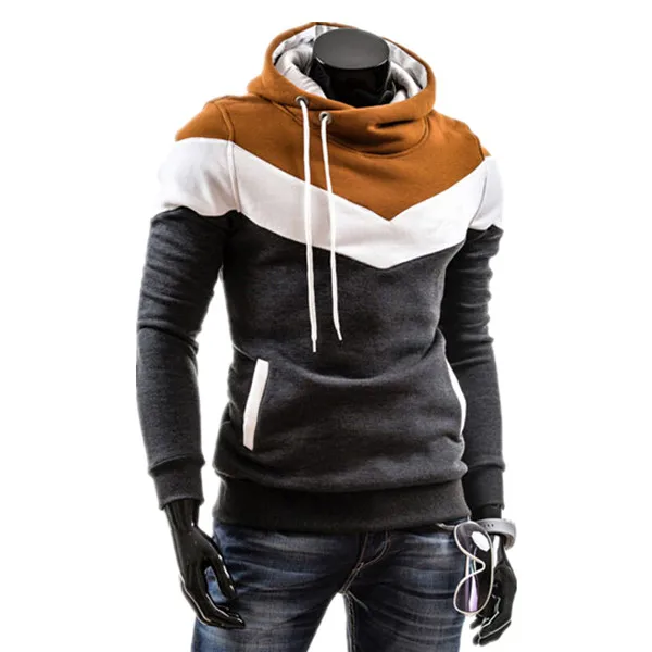 2017 Горячая Распродажа Мужская мода толстовки и мужские повседневные Лоскутные