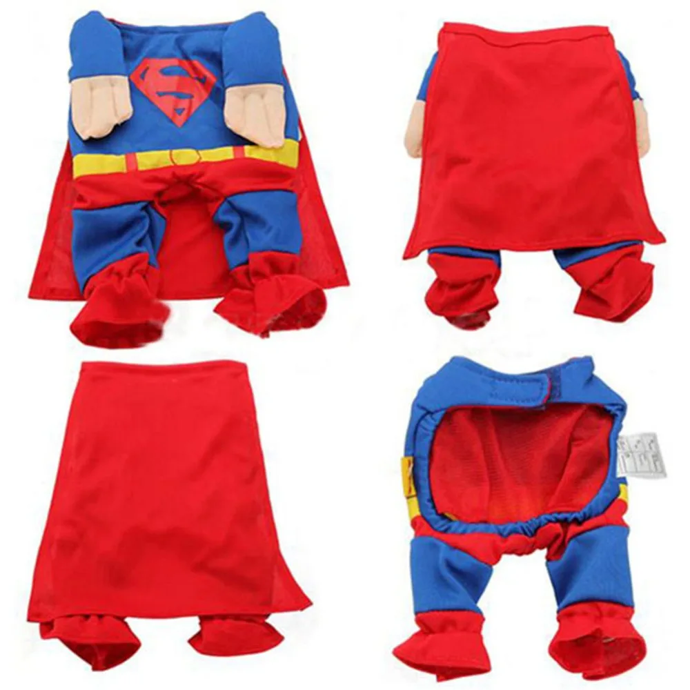 Новинка милые костюмы Супермена для собак одежда больших куртка пальто XS XL|large dog