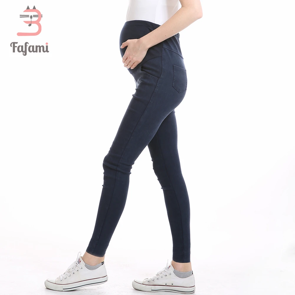 Джинсы для беременных зауженные брюки капри женщин плюс высокая Талия Леггинсы - Фото №1