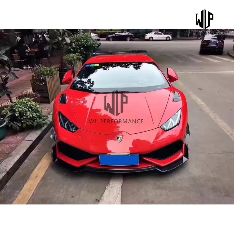 Передний сплиттер LP610 из углеродного волокна боковые вентиляционные отверстия