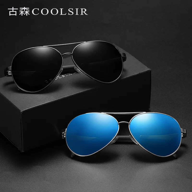 Брендовые дизайнерские солнцезащитные очки для мужчин поляризационные большая