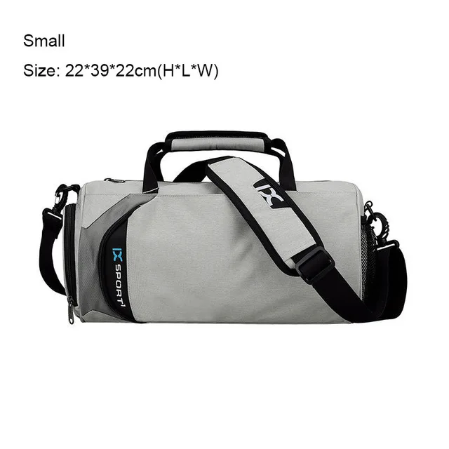Мужские спортивные сумки для тренировок,, для фитнеса, для путешествий, Sac De, для занятий спортом на открытом воздухе, с карманами, для женщин, для йоги, Bolsa, Большой Малый багаж - Цвет: Light gray small