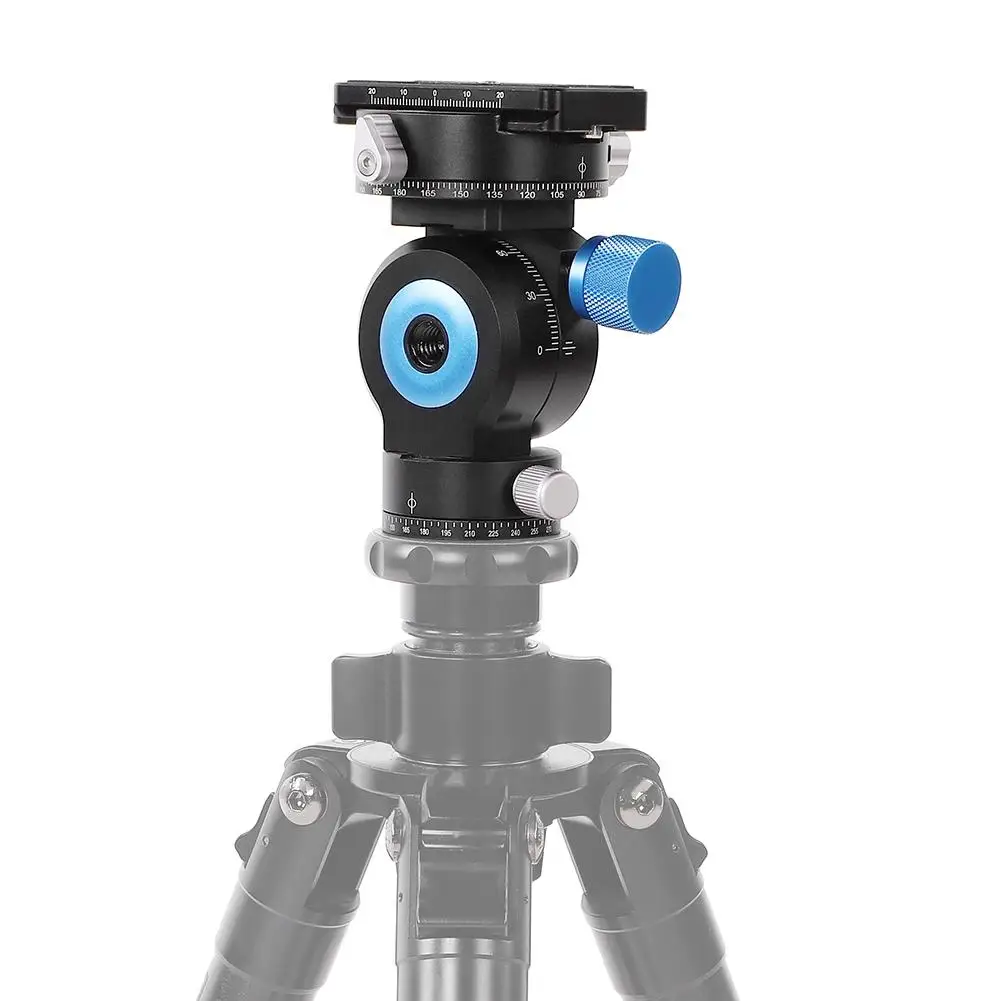 GH-20R панорамная головка штатива с поворотом на 360 градусов, монопод с ЧПУ из алюминиевого сплава, шаровая Головка с быстроразъемной пластиной, совместимой с камерой