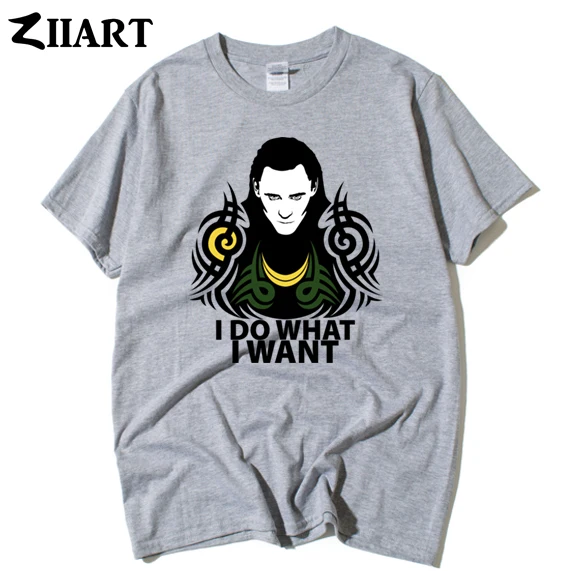 Я делаю то что хочу Loki Laufeyson Odinson tom hiddleston одежда для пары Мужская футболка с