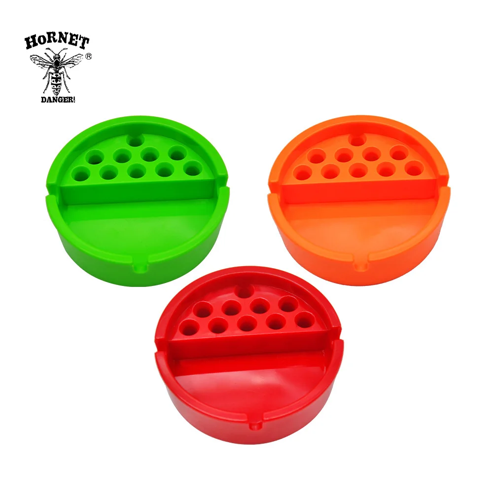 HORNET ABS Plastic Cigarette Smoking Cup Ashtray With 10pcs Ash Holder Snuff Storage Hole Car Smoke | Дом и сад