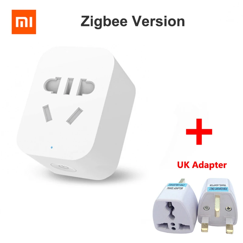 add UK plug Оригинальная Xiaomi Mi умная розетка Zigbee версия приложения дистанционное управление таймер разъем питания разъем обнаружения питания работа с шлюзом - Цвет: add UK plug