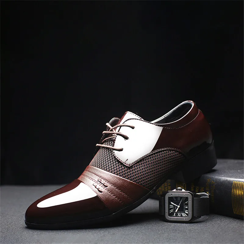 Новинка Мужские модельные туфли мужские роскошные кожаные свадебные