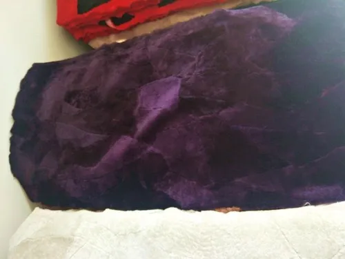 Dark Purple Натуральный стриженый овечий мех одеяла чистая шерсть стрижка овец сшивание матрас сшивание ковровая одежда - Цвет: Dark Purple