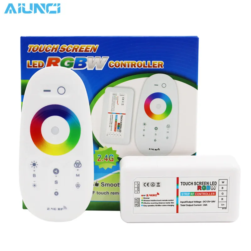 

RGB RGBW Controller Led Strip RGB Wireless Remote Controller With Wall Holder for LED Strip 5050