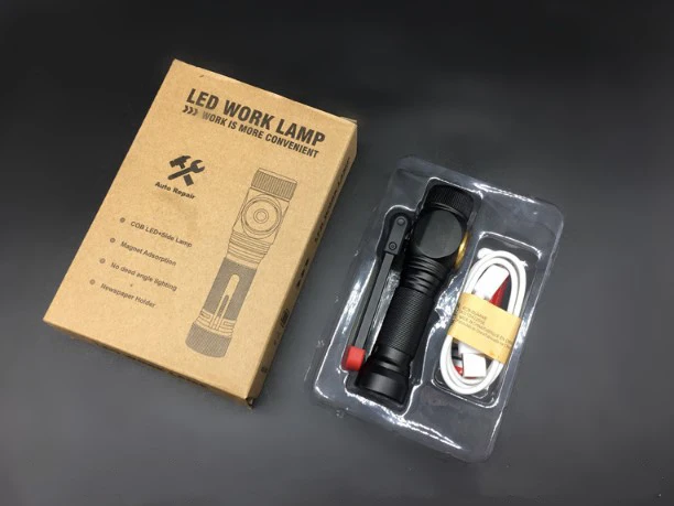 360 градусов многофункциональный USB зарядки глинобитных свет осмотра фонарик с магнитным держателем
