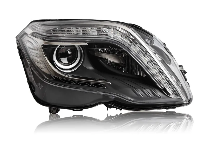 Автомобильный Стайлинг для GLK фары 2013- GLK Светодиодные фары фара led drl проектор фары H7 hid Биксеноновые линзы