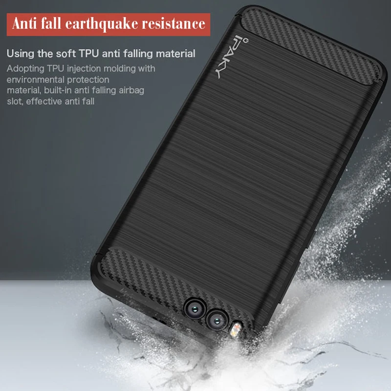 ipaky Cover For Xiaomi Mi Note 3 Case Silm Luxury Brushed TPU silicone Note3 Cases |