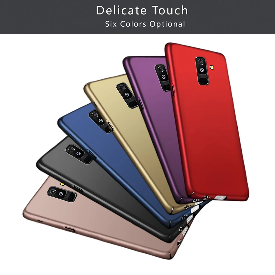 Чехол для Samsung Galaxy A6 Plus 2018 жесткий пластиковый чехол телефона A6Plus + A 6 матовый A605