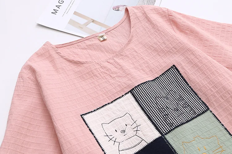 Большие размеры летняя новинка Женская Футболка Harajuku Kawaii милый стиль футболка с