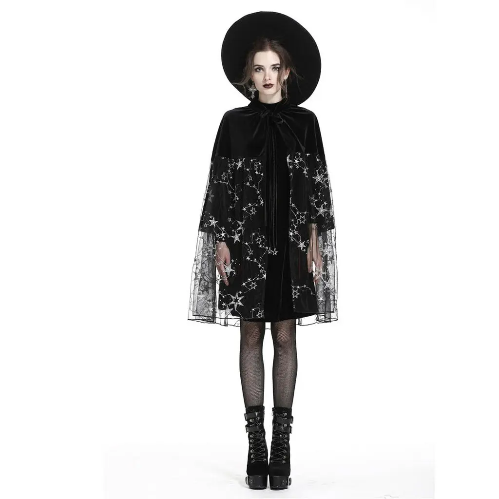 Женская накидка Darkinlove Goth Moon &amp Star BW056 |