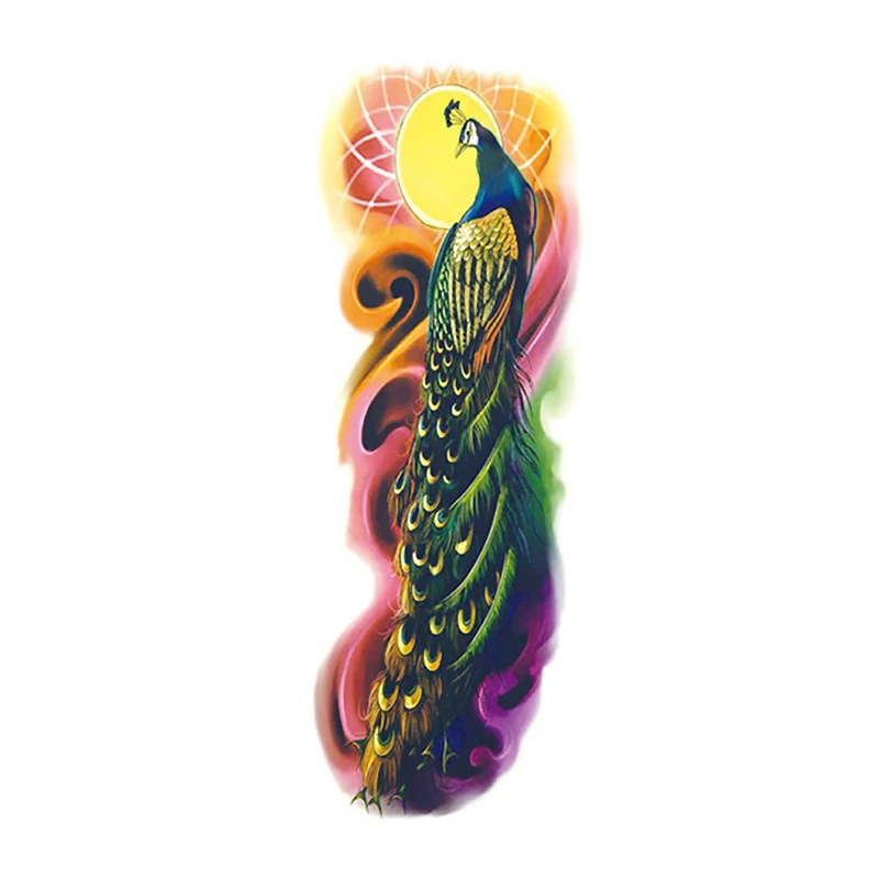 1 шт. временная татуировка наклейка с павлином|flower tattoo|fake tattootattoo sticker |