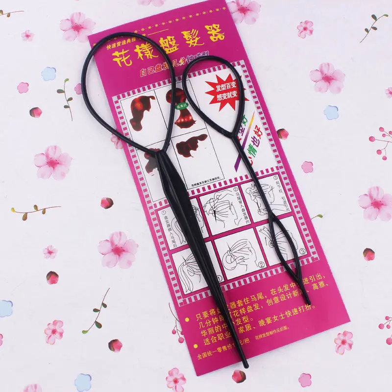 Для укладки Средства для укладки волос Topsy Хвост волосы плетение машина зажимы для волос бигуди для волос Acessórios