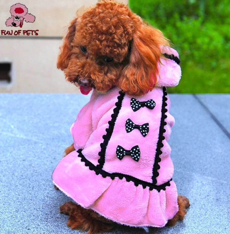 2017 новые бантики украшения зимнее платье для домашних собак розовая черная