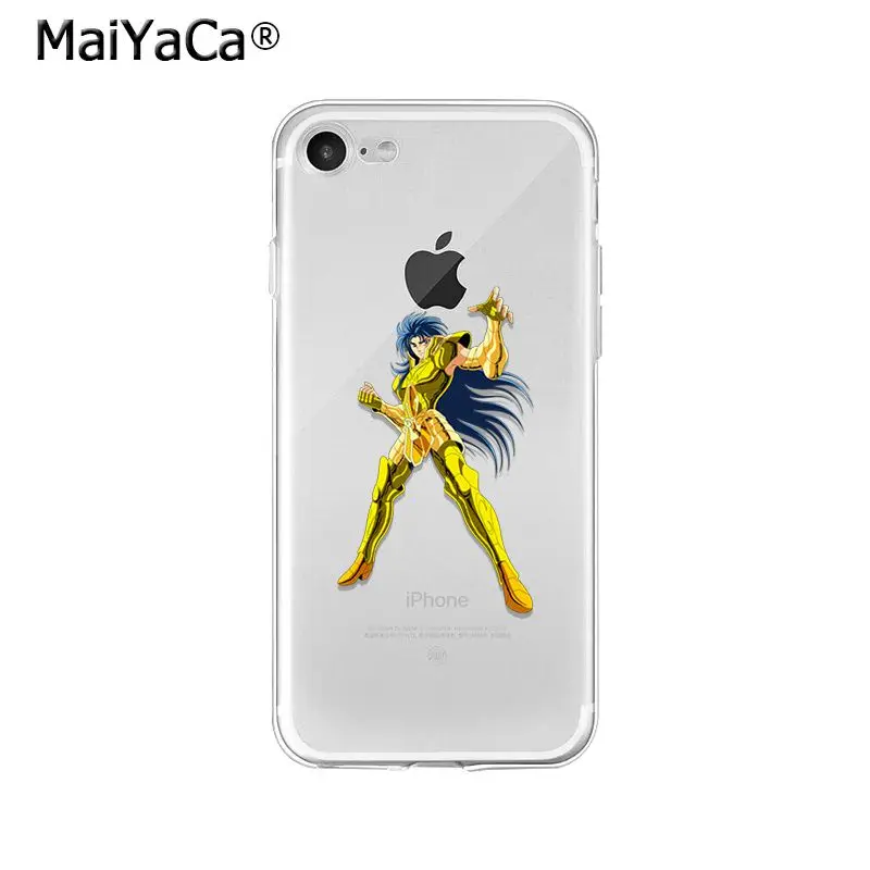 MaiYaCa Saint Seiya ТПУ Мягкие аксессуары для телефона чехол Apple iPhone 8 7 6 6S Plus X XS MAX 5 5S SE XR
