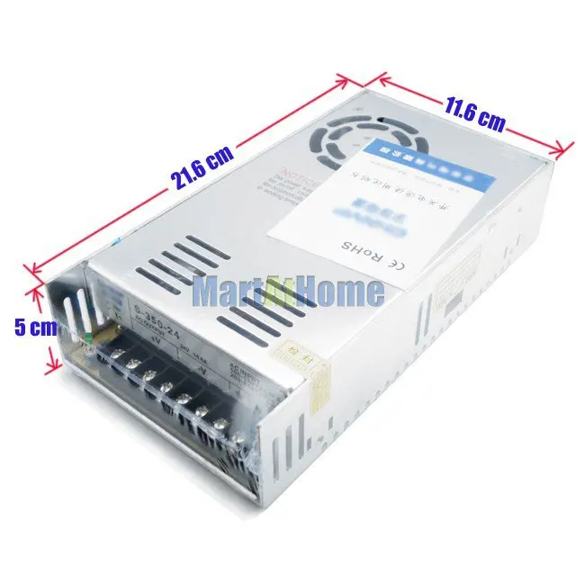 Комплект с ЧПУ 3 оси Leadshine шаговый Драйвер M542 и двигатель 57HS22 350 Вт 24 в источник