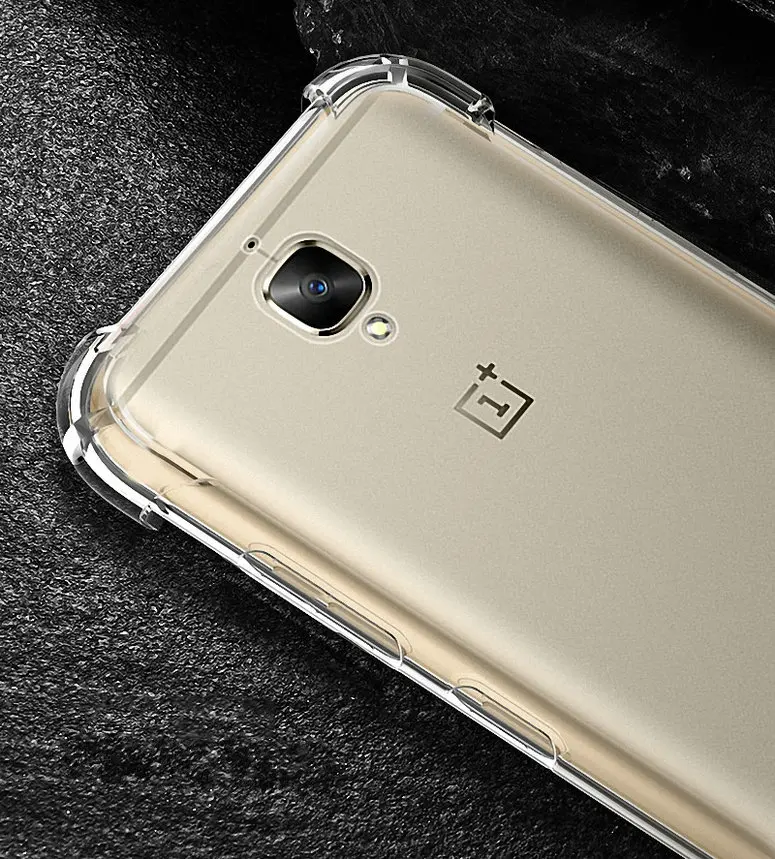 Для OnePlus 3T подходит для 3 прочный армированный чехол телефона прозрачный ТПУ