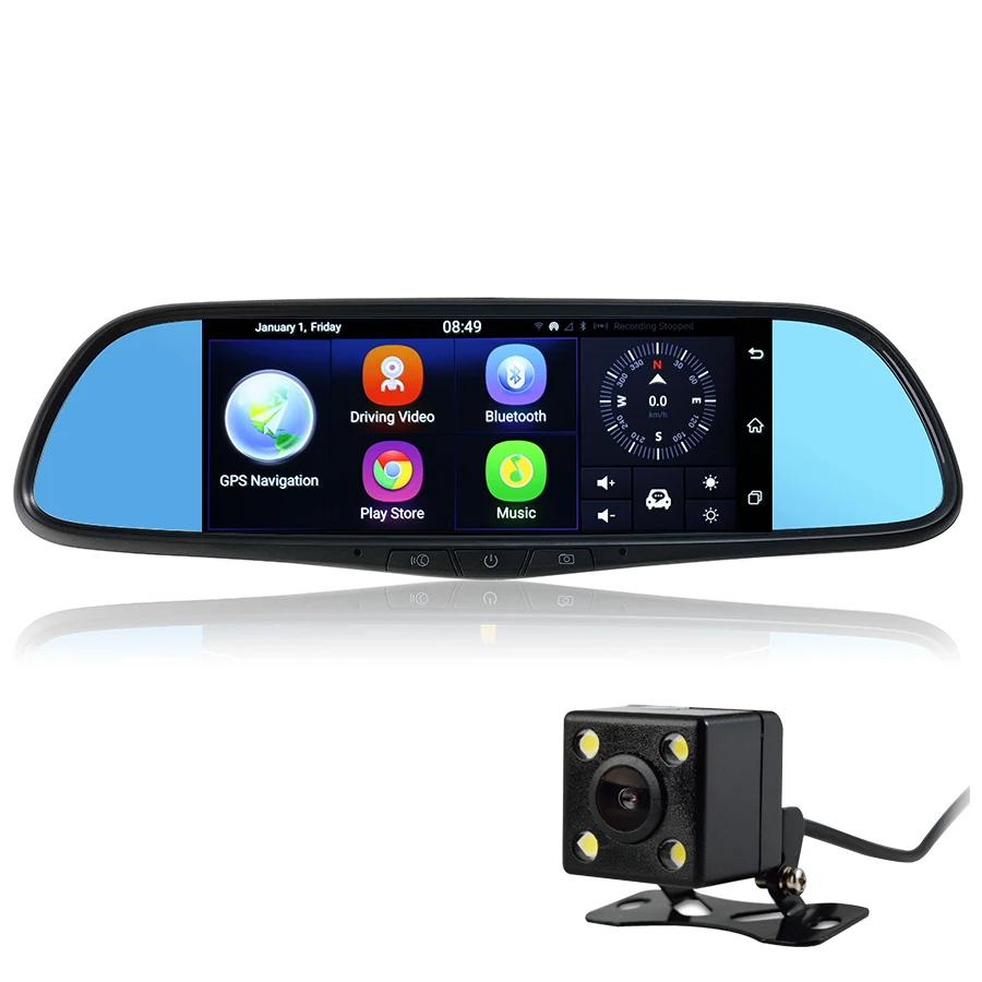 Otstrive 7 дюймов 3G GPS навигации Android 5.0 HD 1080 P Wi-Fi Bluetooth видеорегистратор Регистраторы