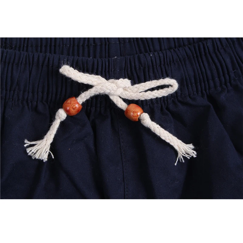 Летние Горячие шорты свободные мужские повседневные черно-белые с завязками на