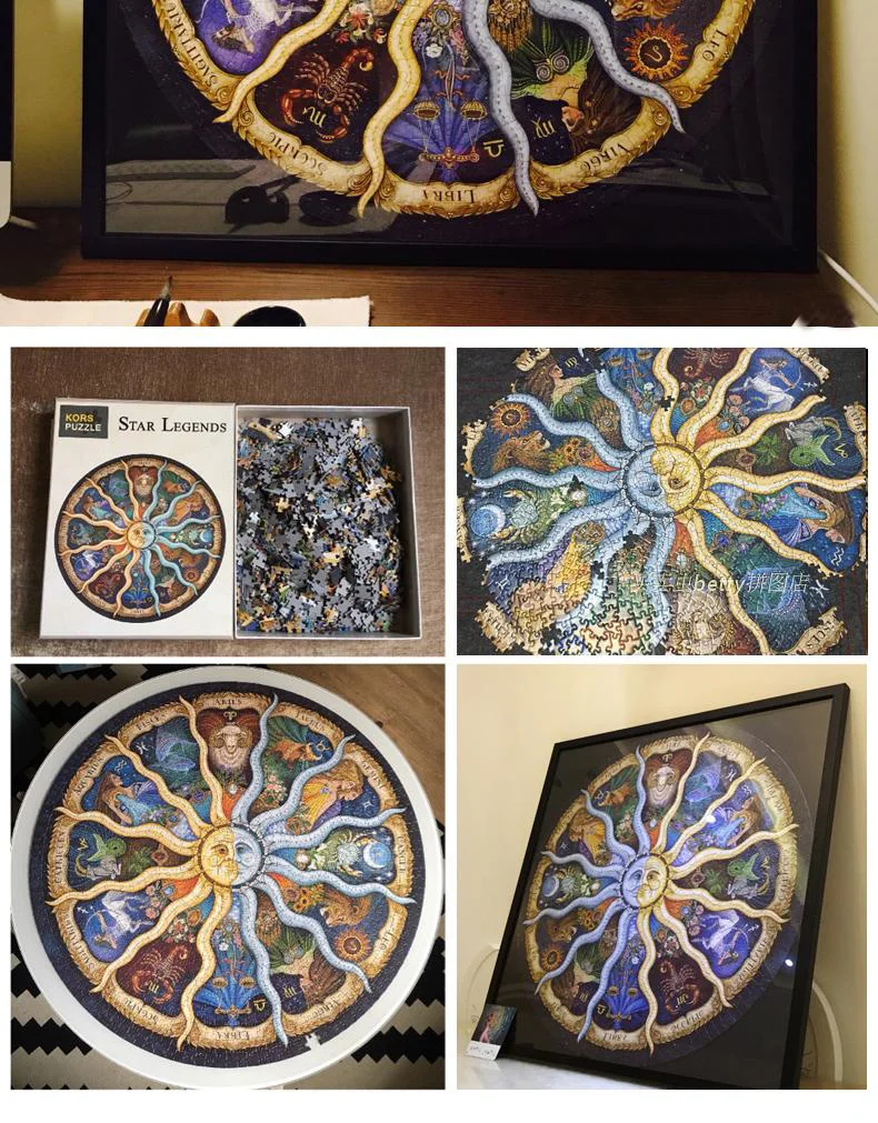 Рафаэль, 1000 шт., зодиакальный Покемон, головоломка, игрушки, вентиляторы, Ограниченная Коллекция, сделай сам, созвездие, пазлы, роскошный подарок