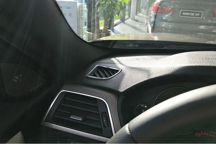 Углеродное волокно ABS приборная панель боковой кондиционер вентиляционная рамка