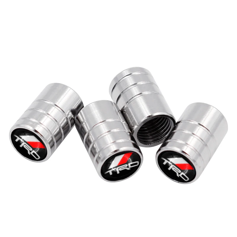 Накладки на колесные диски автомобиля 4Pcs+4Pcs в стиле TRD Racing с логотипами для Toyota CROWN COROLLA REIZ.