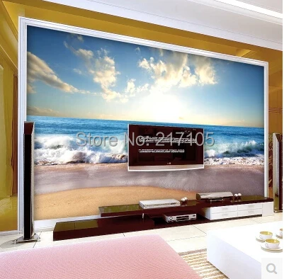 Custom 3D large murals contracted and contemporary wallpaper video wall TV background contact paper Papel de parede | Обустройство