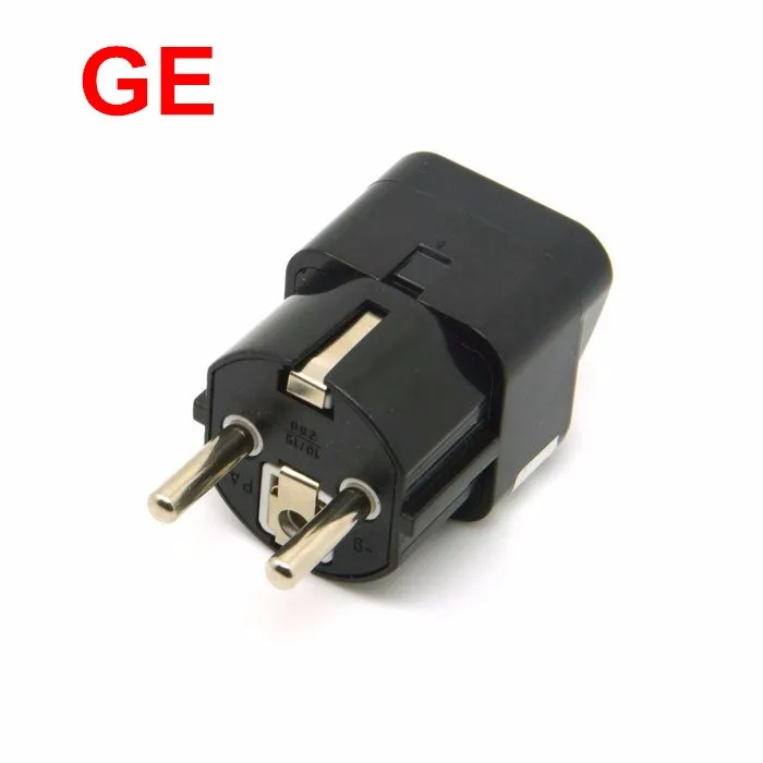 Универсальный 3 контактный адаптер переменного тока в Германии или Европе ЕС