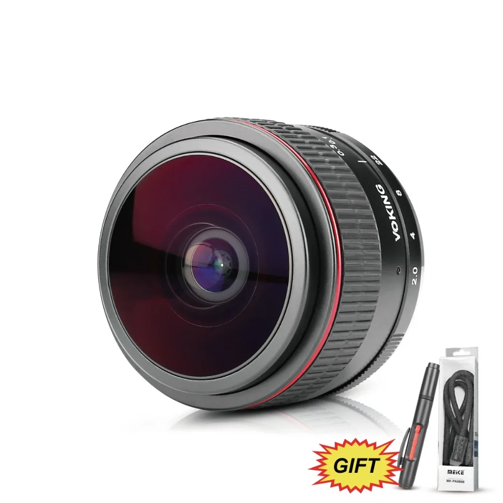 VOKING VK 6 5mm f/2 0 круговой объектив рыбий глаз для ЖК дисплея с подсветкой Fujifilm X Mount