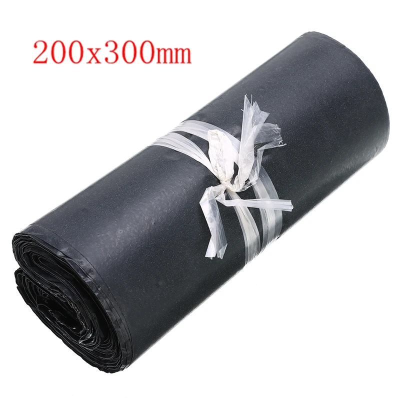 200x300mm gray 100 шт./лот, пластиковый конверт, самоклеющиеся курьерские Сумки для хранения, белые, черные, серые пластиковые полиэтиленовые конверты, почтовые пакеты для доставки - Цвет: 200x300mm gray