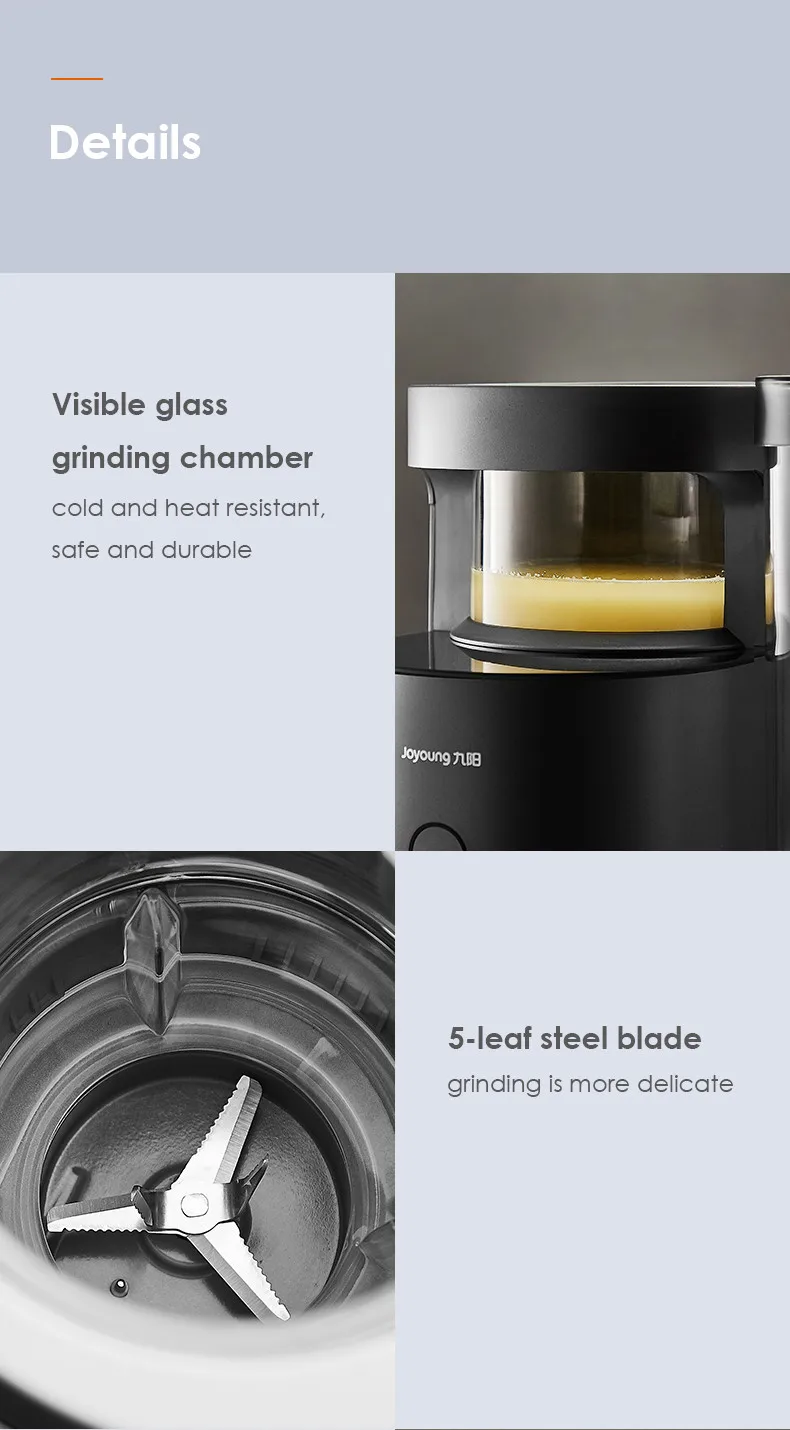 Joyoung Y88 Desktop Automatic Cell Breaking Food Blender Soymilk Machine Fast Speed 28000rpm Juice Maker 1200ML Water Tank