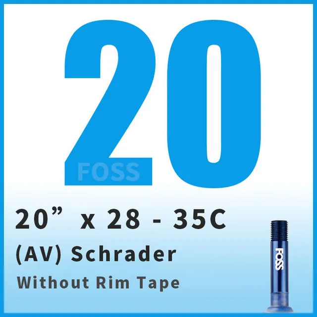 20 x 28 to 35C AV FOSS велосипедные шины Schrader/Presta 16/20/24/26/27,5/27/700C MTB дорожный велосипед внутренняя трубка резиновая велосипедная шина для велосипеда - Цвет: 20 x 28 to 35C AV
