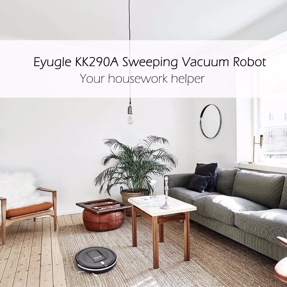 Eyugle KK290A подметальный робот-пылесос 500pa всасывающий 3 режима очистки 5 см Анти-падение анти-столкновения робот-пылесос