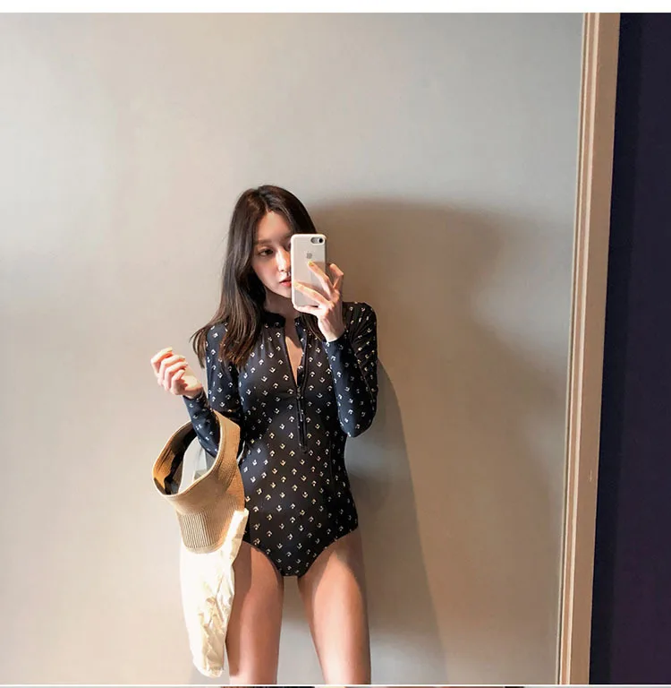Swimming Suit For Surfing Guards Swimsuit Long Sleeve May Women Beach Closed Swimsuits Rash Guard Surf Swimwear Outdoor Korea