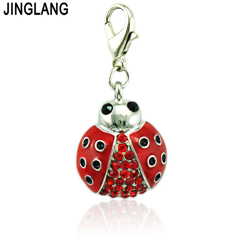 JINGLANG микс распродажа подвеска красная рыба Краб Животное Лобстер застежка