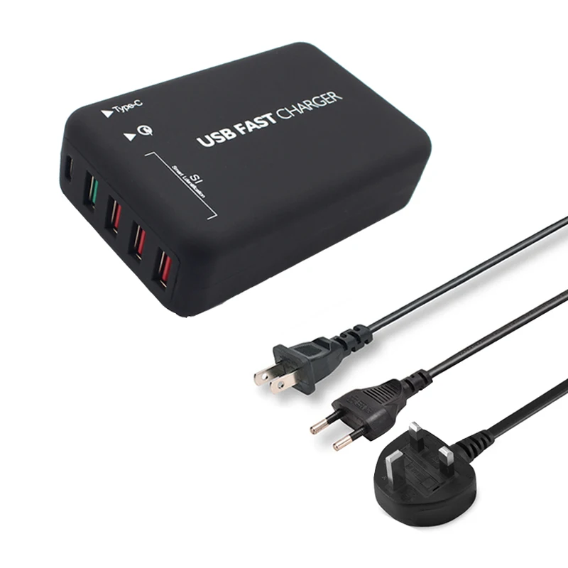 STOD многопортовое USB зарядное устройство 30 Вт Тип C Быстрая зарядка 3,0 USB-C быстрая зарядная станция для смартфона Настольный ПК QC3.0 адаптер переменного тока