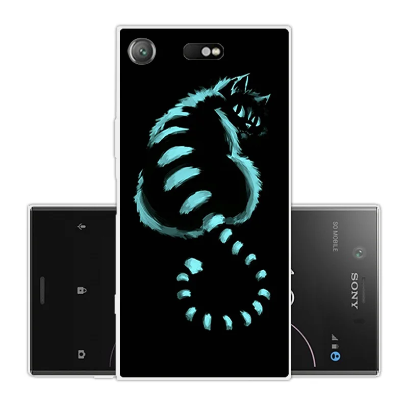 Для Sony Xperia XZ1 Compact силиконовый чехол для задняя крышка Brick Road телефона |