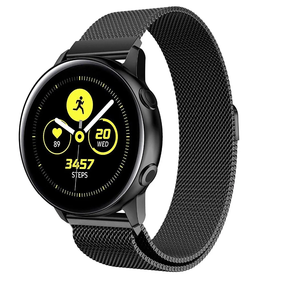 Ремешок для часов Миланский ремешок Samsung Galaxy Watch Active 2 20 мм 40 44 S2 Браслет из