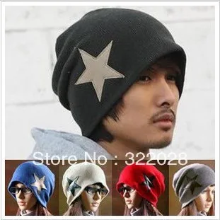 10 шт. мужчины в вязка крючком Star шапочка шляпа череп кепка вязать зима женщины