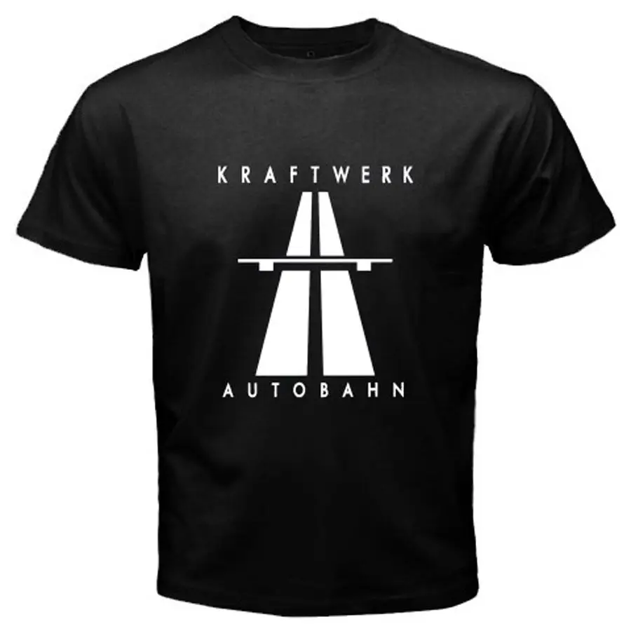 Футболки Дизайн О образным вырезом с коротким Новый Kraftwerk Autobahn электронная