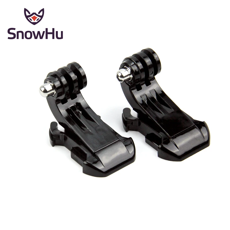 

SnowHu J-Hook Buckle Surface Mount For Gopro Accessories 2PCS For Gopro Hero 10 9 8 7 6 5 for Yi 4K SJCAM Action Camera GP20
